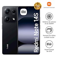 Celular Xiaomi Redmi Note 14S 8GB 256GB 6.7 Negro